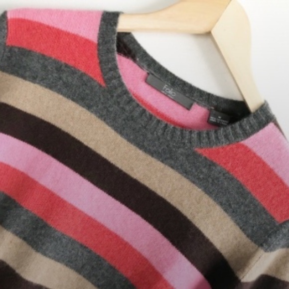 Colorful Striped Crew Neck Sweater - Picture 2 of 5